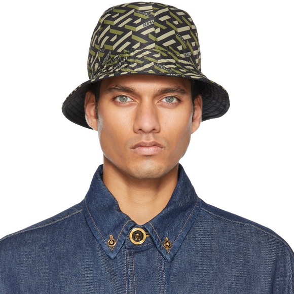 Unisex VERSACE Monogram Bucket Hat Reversible *Like New* - Picture 4 of 8